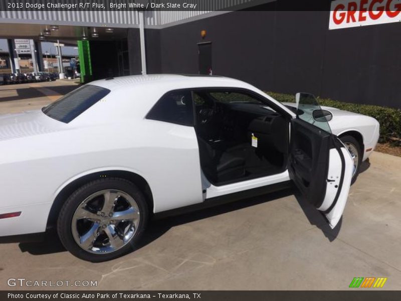 Bright White / Dark Slate Gray 2013 Dodge Challenger R/T Plus