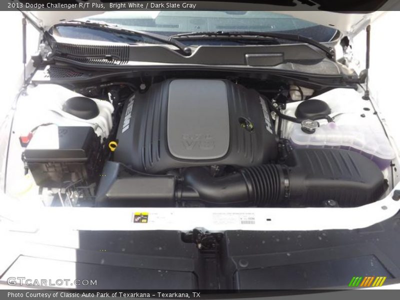 Bright White / Dark Slate Gray 2013 Dodge Challenger R/T Plus