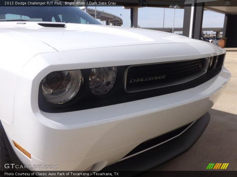 Bright White / Dark Slate Gray 2013 Dodge Challenger R/T Plus