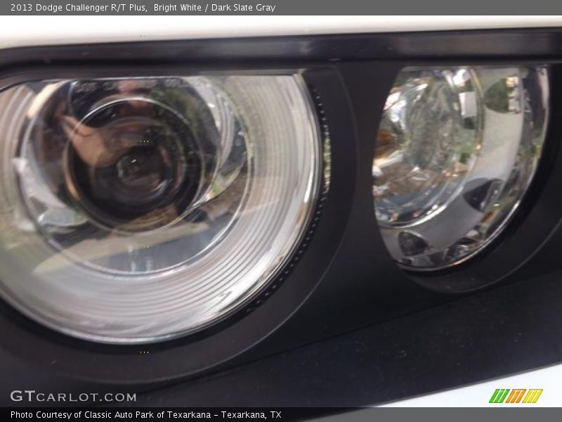 Bright White / Dark Slate Gray 2013 Dodge Challenger R/T Plus