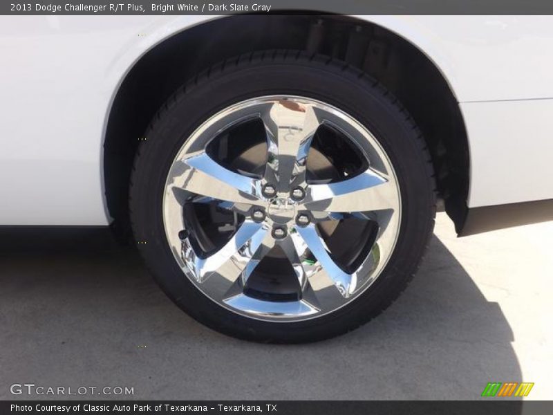 Bright White / Dark Slate Gray 2013 Dodge Challenger R/T Plus