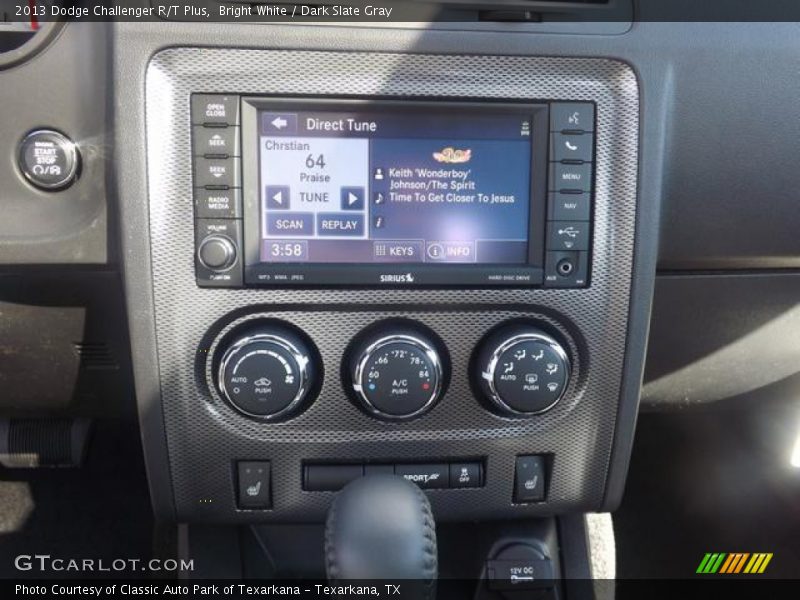 Bright White / Dark Slate Gray 2013 Dodge Challenger R/T Plus