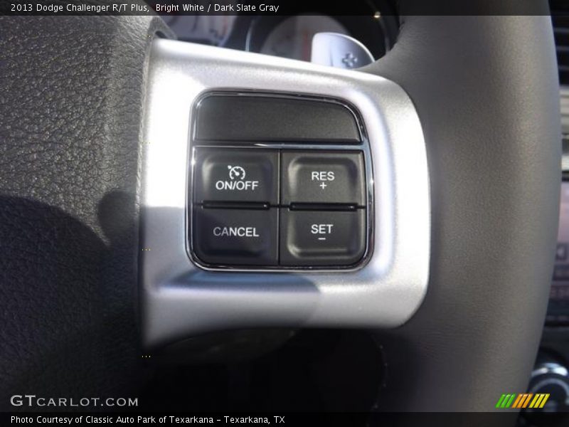 Bright White / Dark Slate Gray 2013 Dodge Challenger R/T Plus