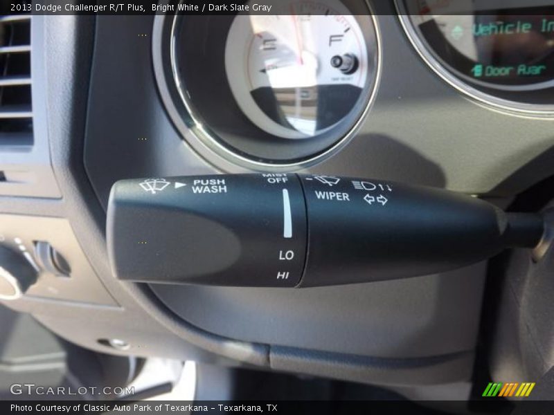 Bright White / Dark Slate Gray 2013 Dodge Challenger R/T Plus