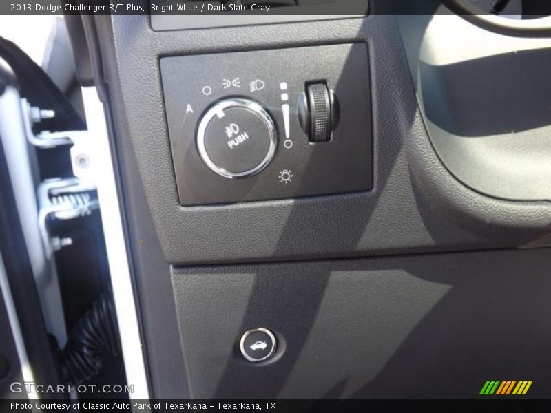 Bright White / Dark Slate Gray 2013 Dodge Challenger R/T Plus