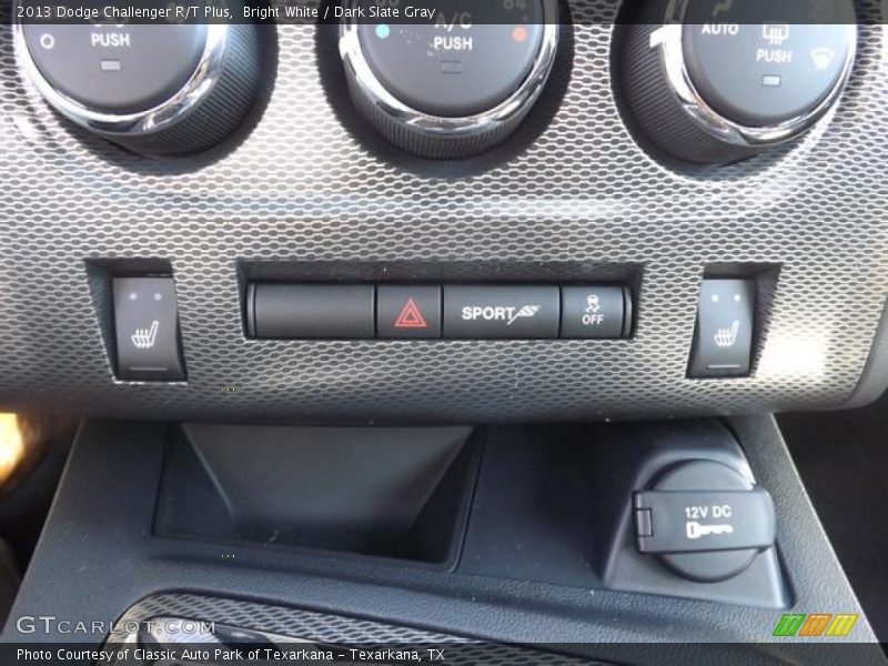 Bright White / Dark Slate Gray 2013 Dodge Challenger R/T Plus
