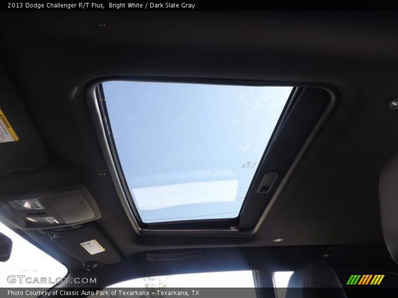 Bright White / Dark Slate Gray 2013 Dodge Challenger R/T Plus