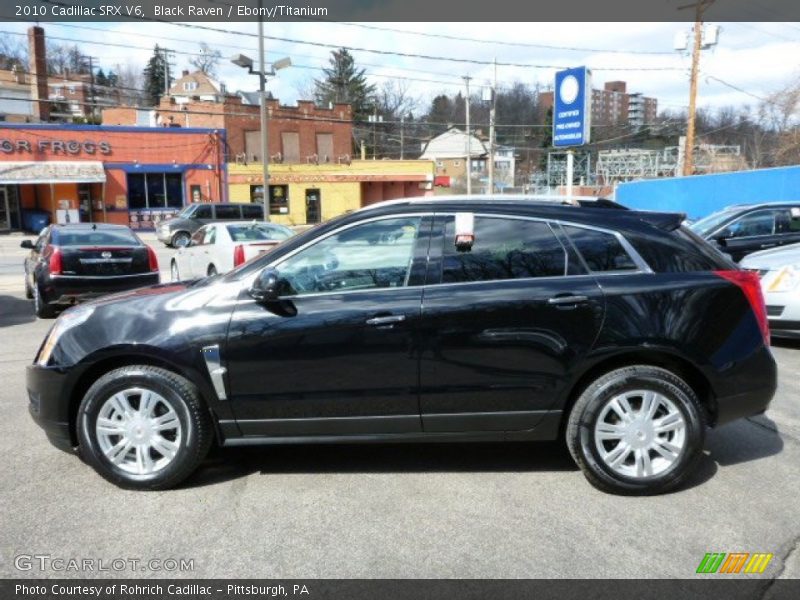 Black Raven / Ebony/Titanium 2010 Cadillac SRX V6