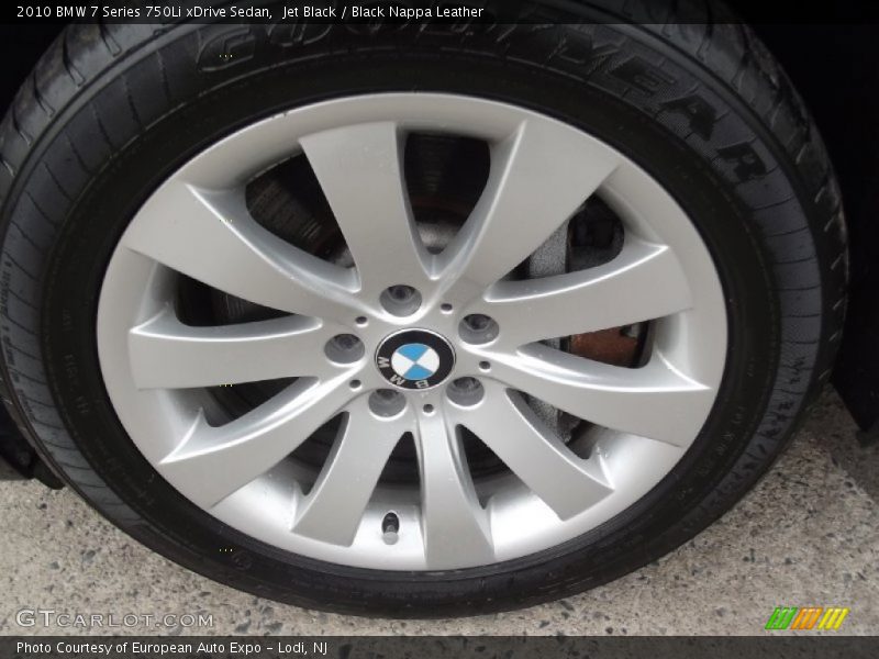 Jet Black / Black Nappa Leather 2010 BMW 7 Series 750Li xDrive Sedan