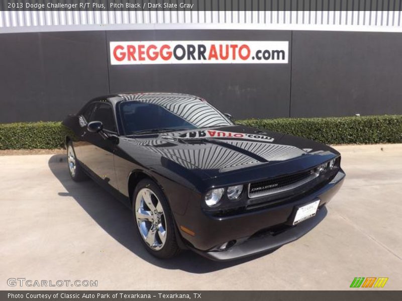 Pitch Black / Dark Slate Gray 2013 Dodge Challenger R/T Plus