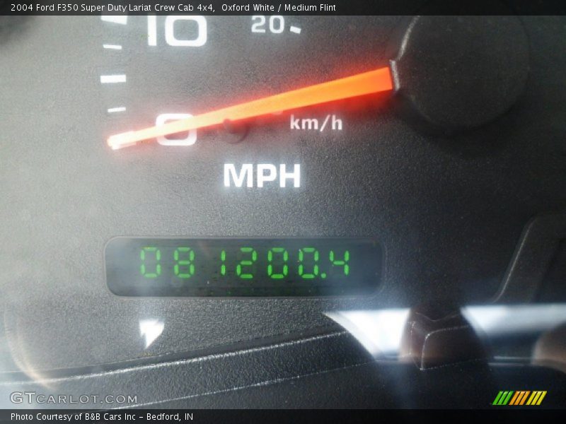 Oxford White / Medium Flint 2004 Ford F350 Super Duty Lariat Crew Cab 4x4
