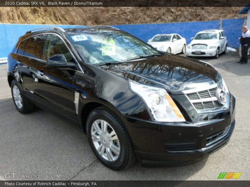 Black Raven / Ebony/Titanium 2010 Cadillac SRX V6