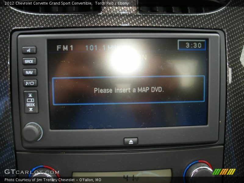 Controls of 2012 Corvette Grand Sport Convertible