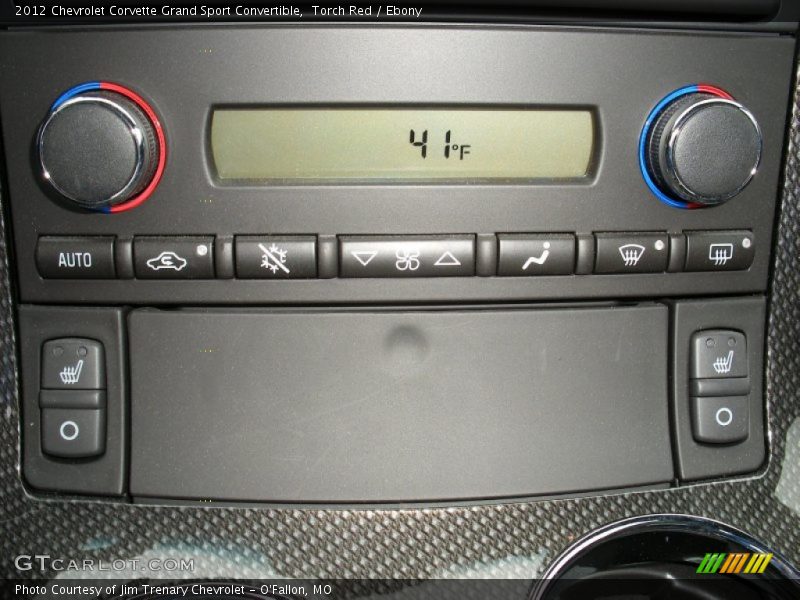 Controls of 2012 Corvette Grand Sport Convertible