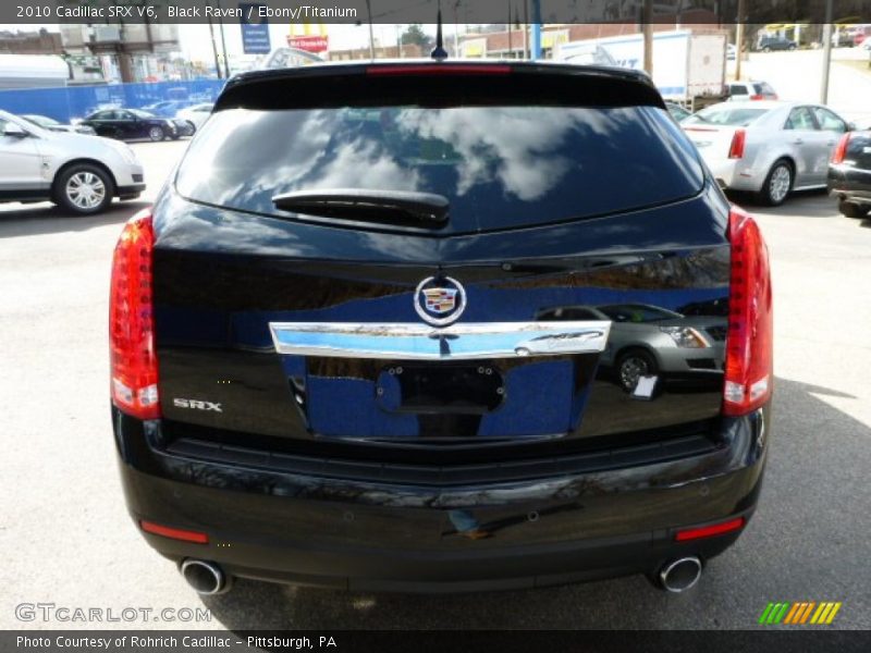 Black Raven / Ebony/Titanium 2010 Cadillac SRX V6