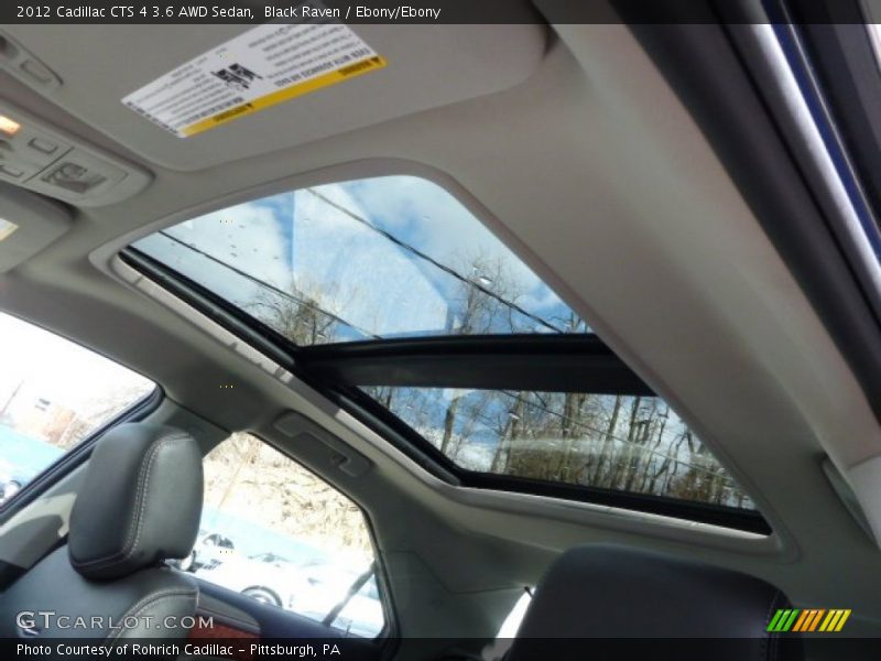 Black Raven / Ebony/Ebony 2012 Cadillac CTS 4 3.6 AWD Sedan