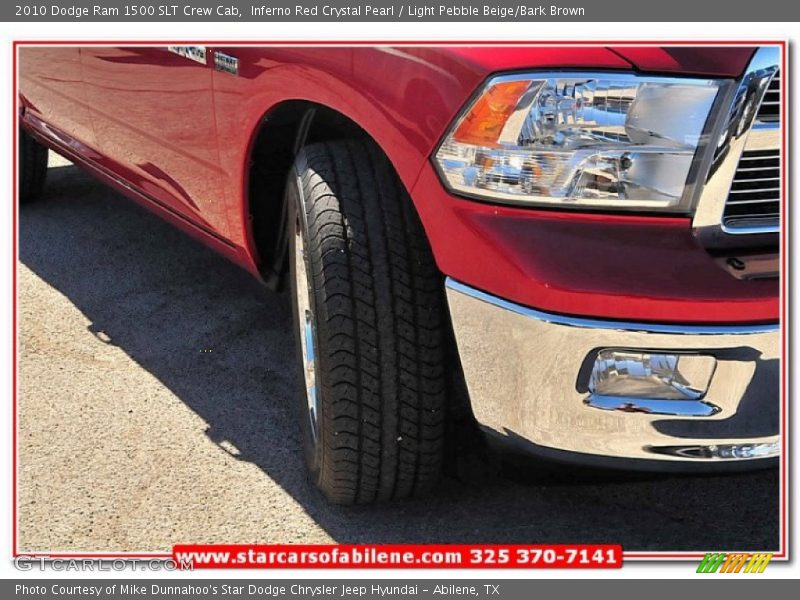 Inferno Red Crystal Pearl / Light Pebble Beige/Bark Brown 2010 Dodge Ram 1500 SLT Crew Cab