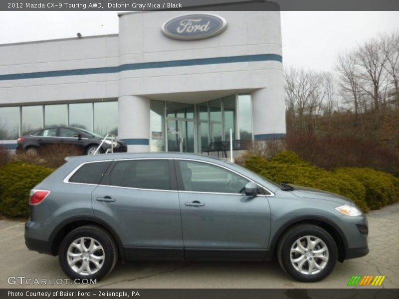 Dolphin Gray Mica / Black 2012 Mazda CX-9 Touring AWD
