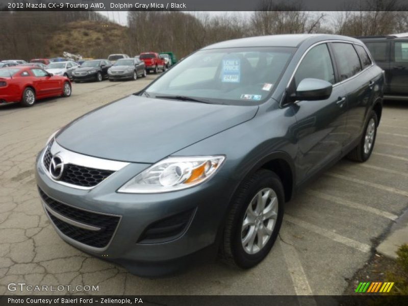 Dolphin Gray Mica / Black 2012 Mazda CX-9 Touring AWD