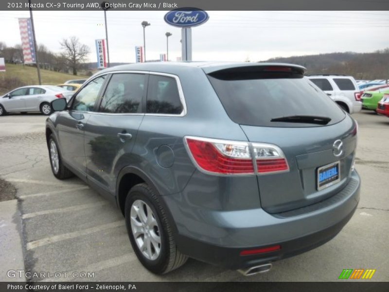 Dolphin Gray Mica / Black 2012 Mazda CX-9 Touring AWD