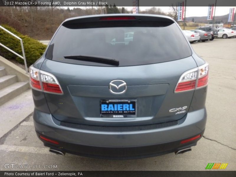 Dolphin Gray Mica / Black 2012 Mazda CX-9 Touring AWD