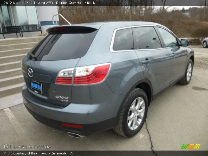 Dolphin Gray Mica / Black 2012 Mazda CX-9 Touring AWD