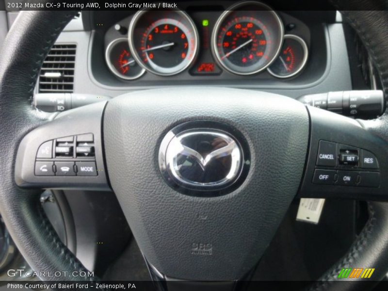 Dolphin Gray Mica / Black 2012 Mazda CX-9 Touring AWD