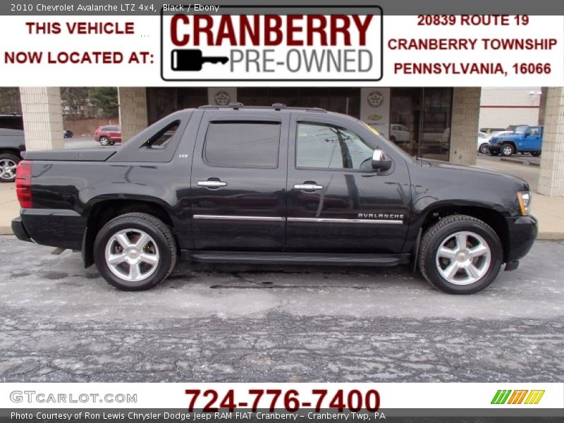 Black / Ebony 2010 Chevrolet Avalanche LTZ 4x4