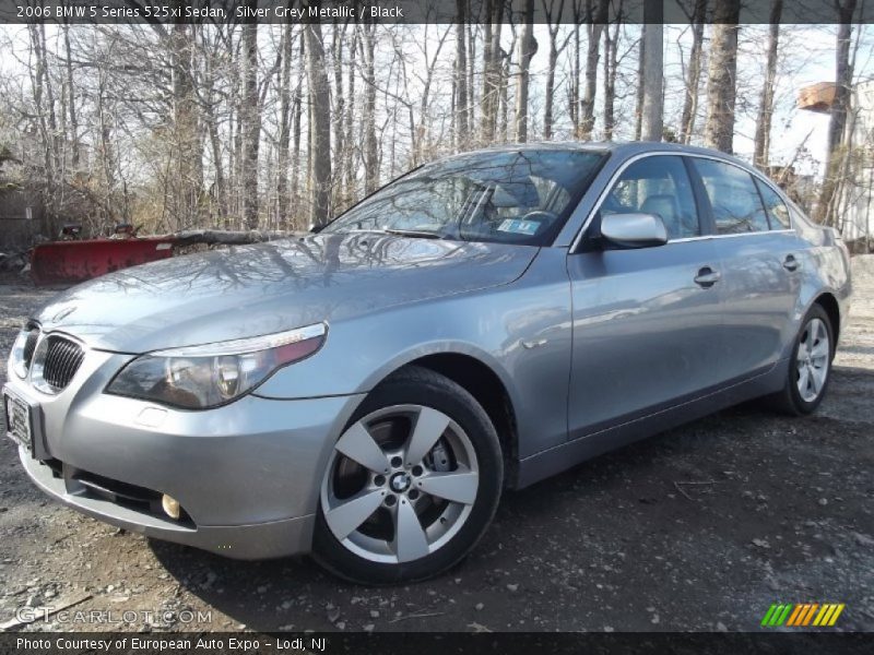 Silver Grey Metallic / Black 2006 BMW 5 Series 525xi Sedan