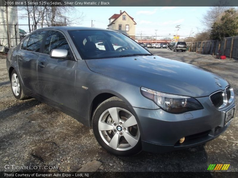 Silver Grey Metallic / Black 2006 BMW 5 Series 525xi Sedan