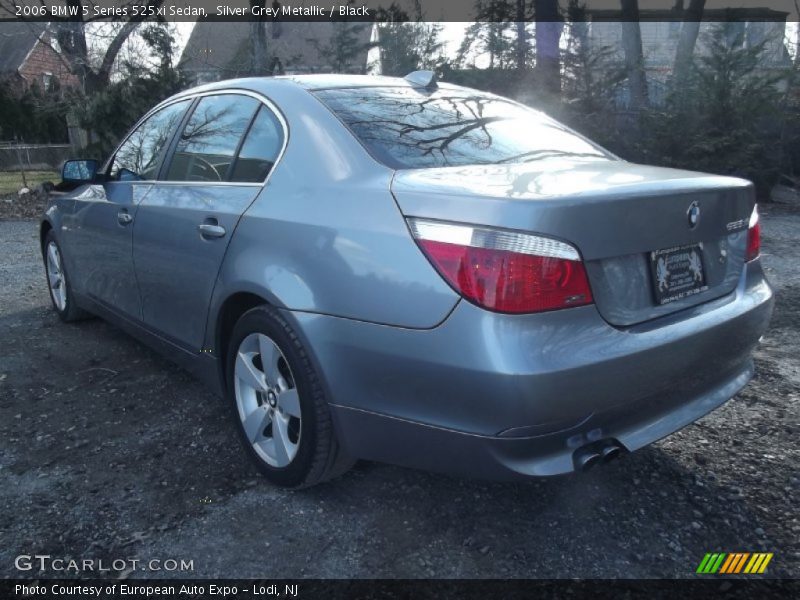 Silver Grey Metallic / Black 2006 BMW 5 Series 525xi Sedan