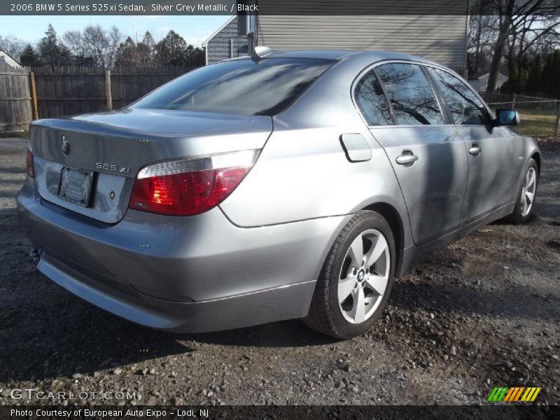 Silver Grey Metallic / Black 2006 BMW 5 Series 525xi Sedan
