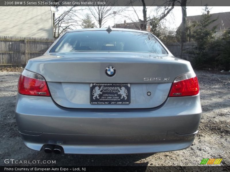 Silver Grey Metallic / Black 2006 BMW 5 Series 525xi Sedan