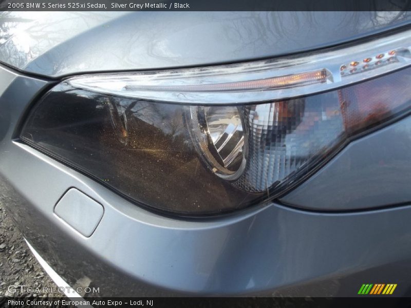 Silver Grey Metallic / Black 2006 BMW 5 Series 525xi Sedan