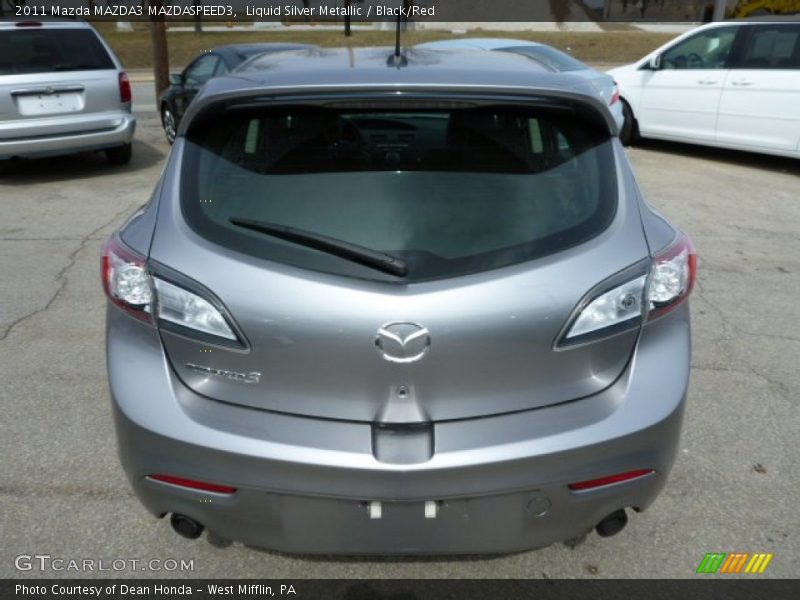 Liquid Silver Metallic / Black/Red 2011 Mazda MAZDA3 MAZDASPEED3