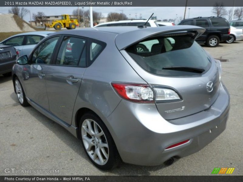 Liquid Silver Metallic / Black/Red 2011 Mazda MAZDA3 MAZDASPEED3