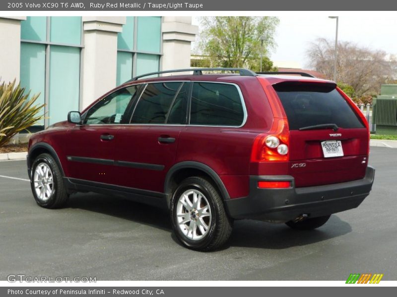 Ruby Red Metallic / Taupe/Light Taupe 2005 Volvo XC90 T6 AWD