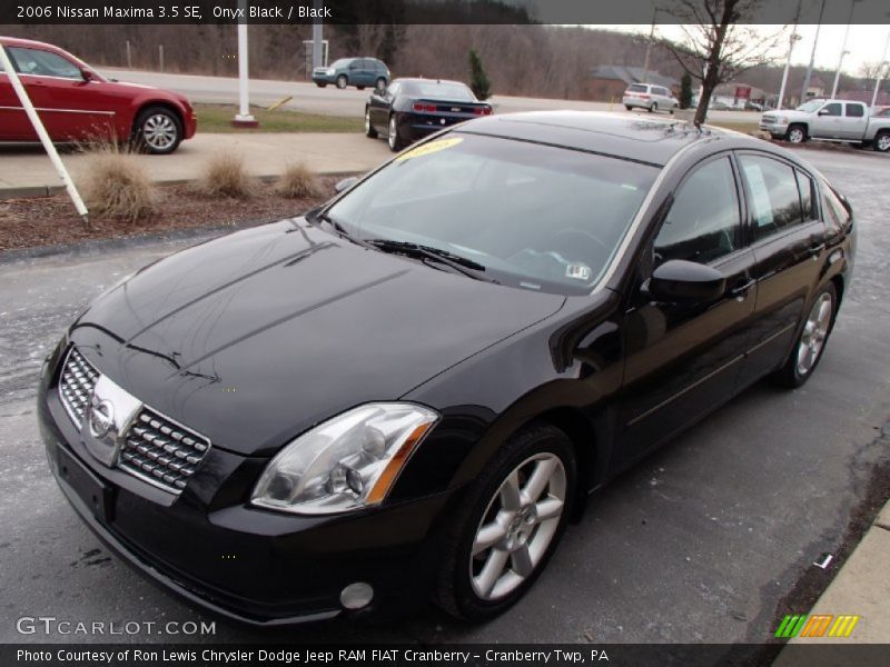 Onyx Black / Black 2006 Nissan Maxima 3.5 SE