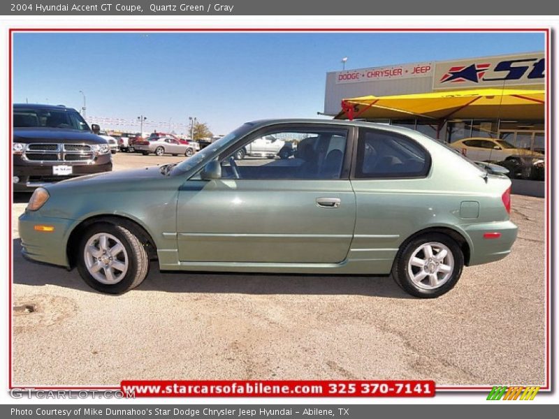 Quartz Green / Gray 2004 Hyundai Accent GT Coupe