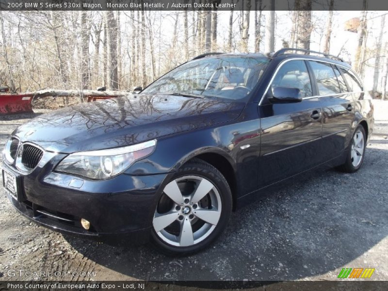 Monaco Blue Metallic / Auburn Dakota Leather 2006 BMW 5 Series 530xi Wagon