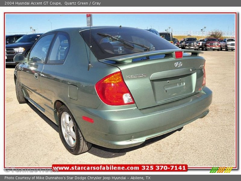 Quartz Green / Gray 2004 Hyundai Accent GT Coupe