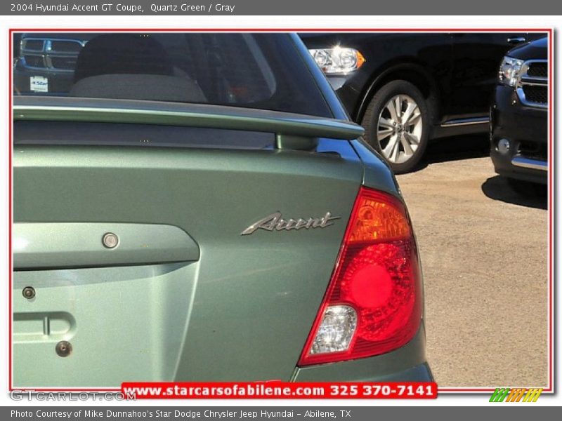 Quartz Green / Gray 2004 Hyundai Accent GT Coupe
