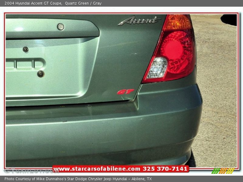 Quartz Green / Gray 2004 Hyundai Accent GT Coupe