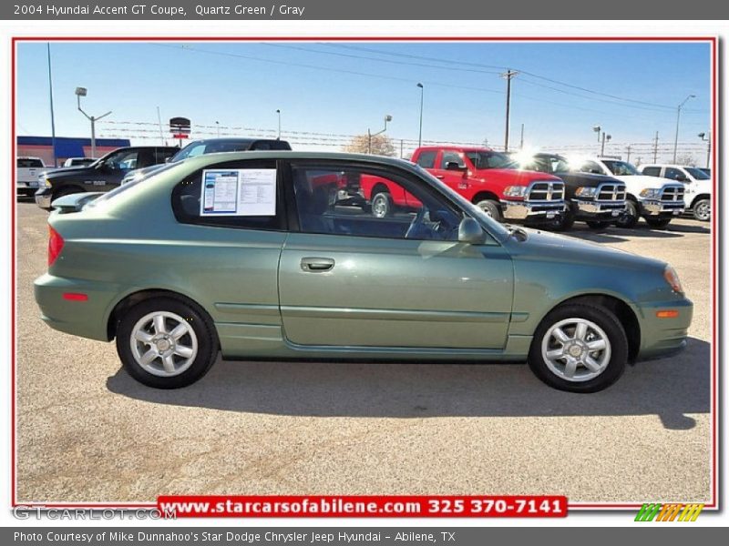 Quartz Green / Gray 2004 Hyundai Accent GT Coupe