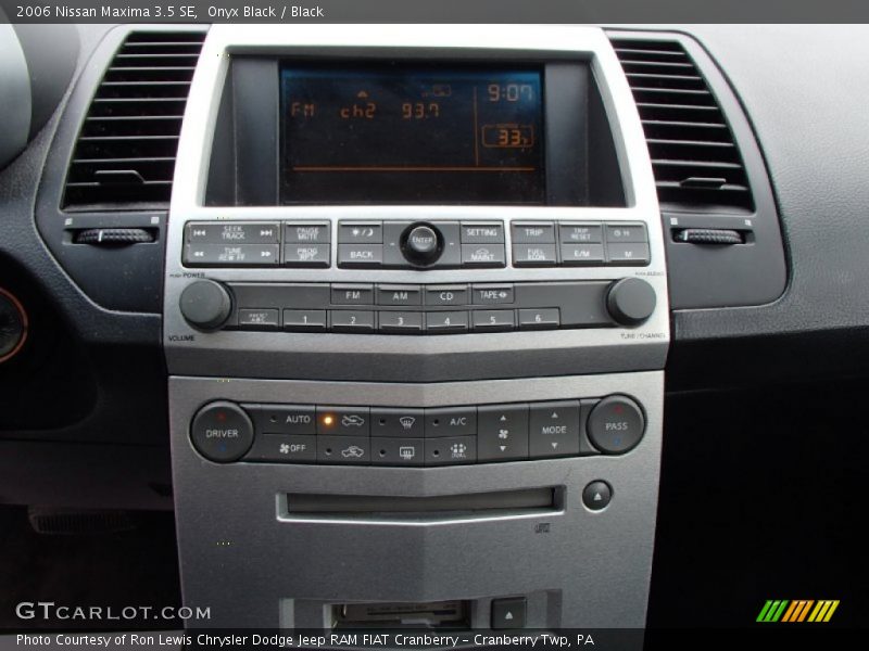 Controls of 2006 Maxima 3.5 SE