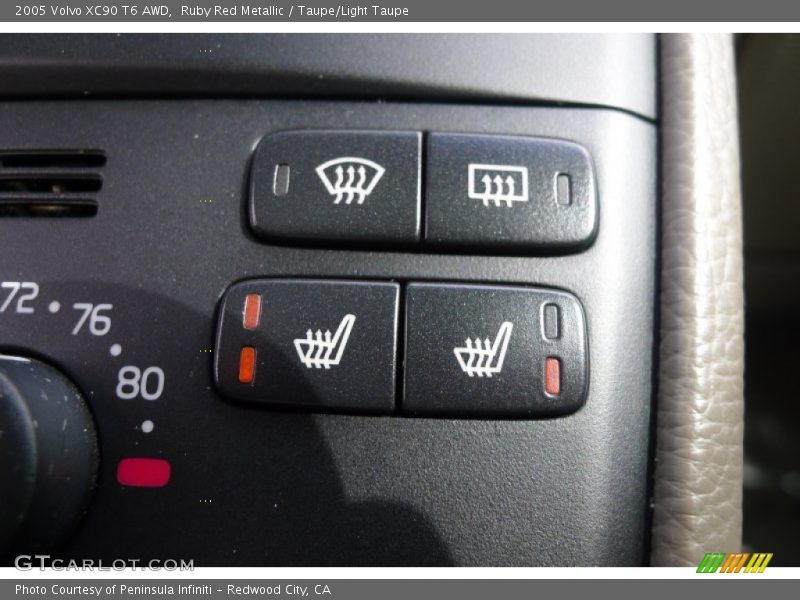 Controls of 2005 XC90 T6 AWD