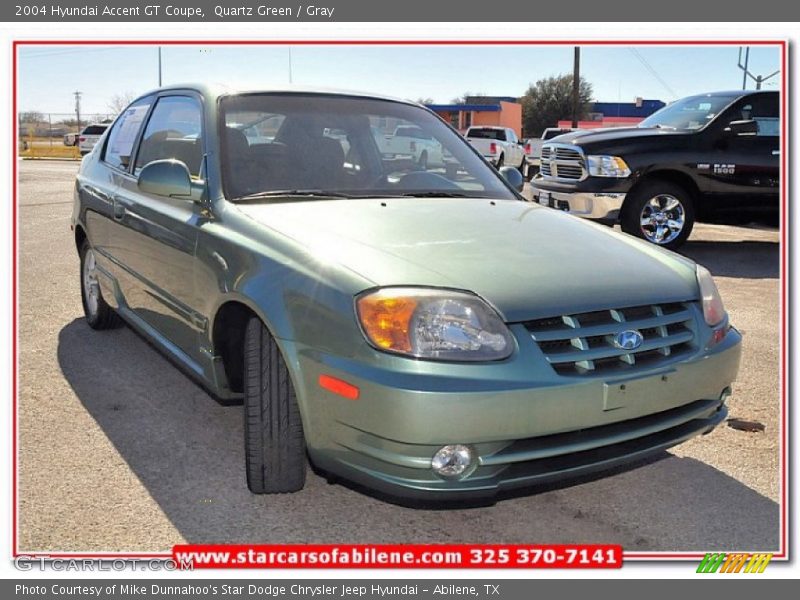 Quartz Green / Gray 2004 Hyundai Accent GT Coupe