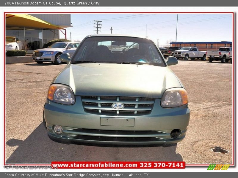 Quartz Green / Gray 2004 Hyundai Accent GT Coupe