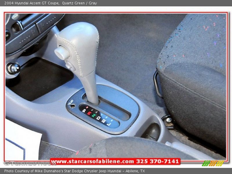 Quartz Green / Gray 2004 Hyundai Accent GT Coupe