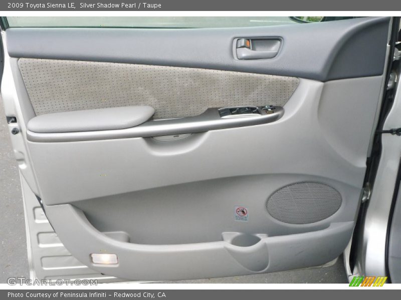 Door Panel of 2009 Sienna LE
